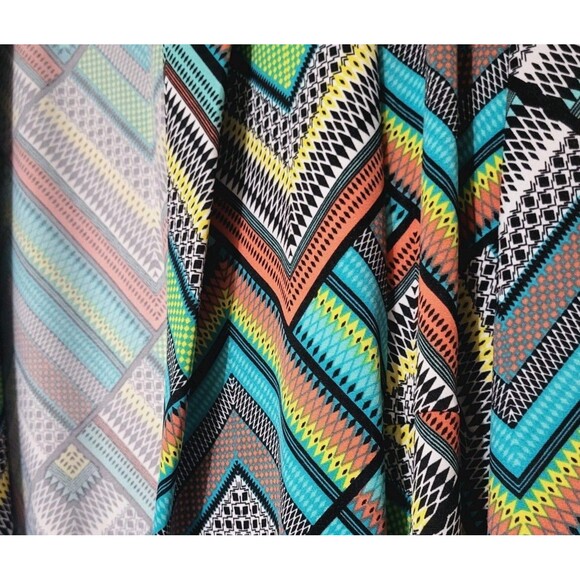 Blair Womens Artsy Multicolor Fluid Knit Open Front Shawl Collar Cardigan 3/4 L - Picture 6 of 7